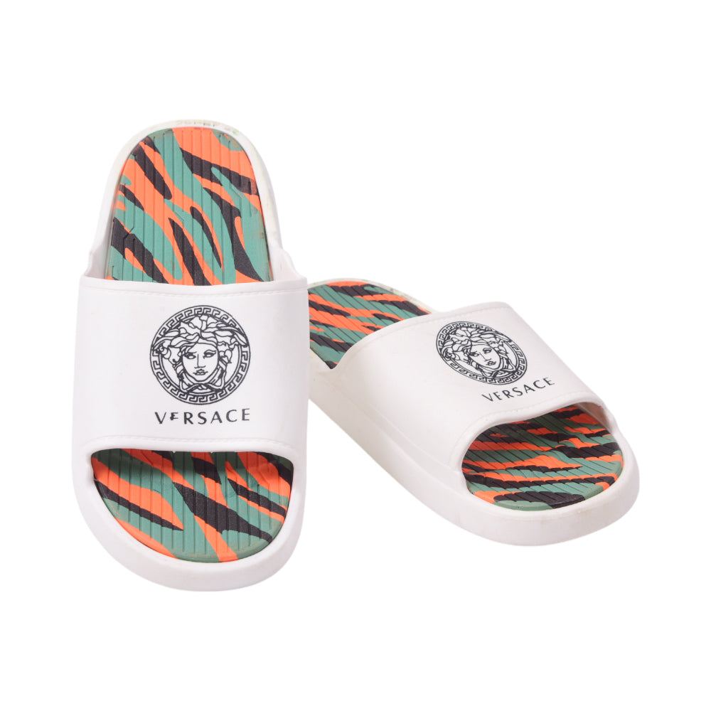 MENS SLIPPER 41 WHITE GREEN 8983+108 PVC+EVA 40-44