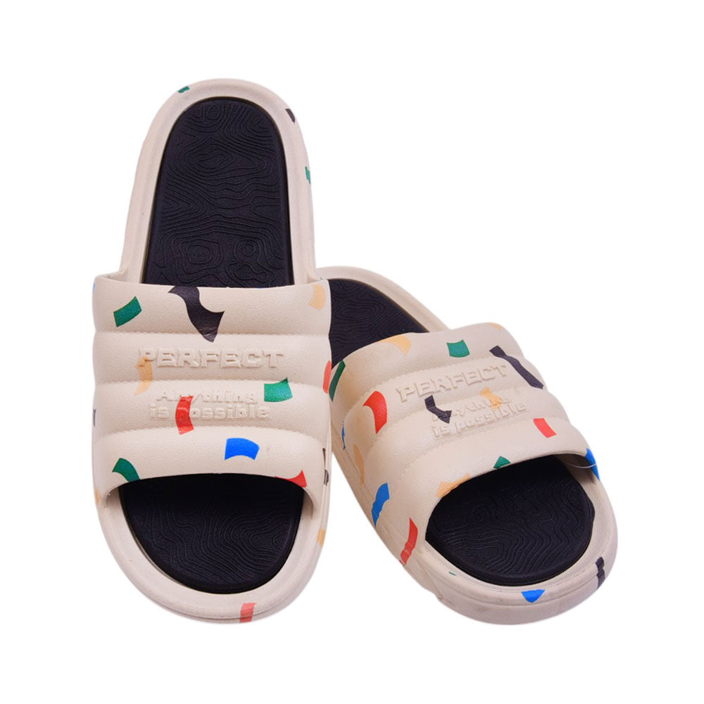 MENS SLIPPER 43 BEIGE 8957+12 PVC+EVA 40-44