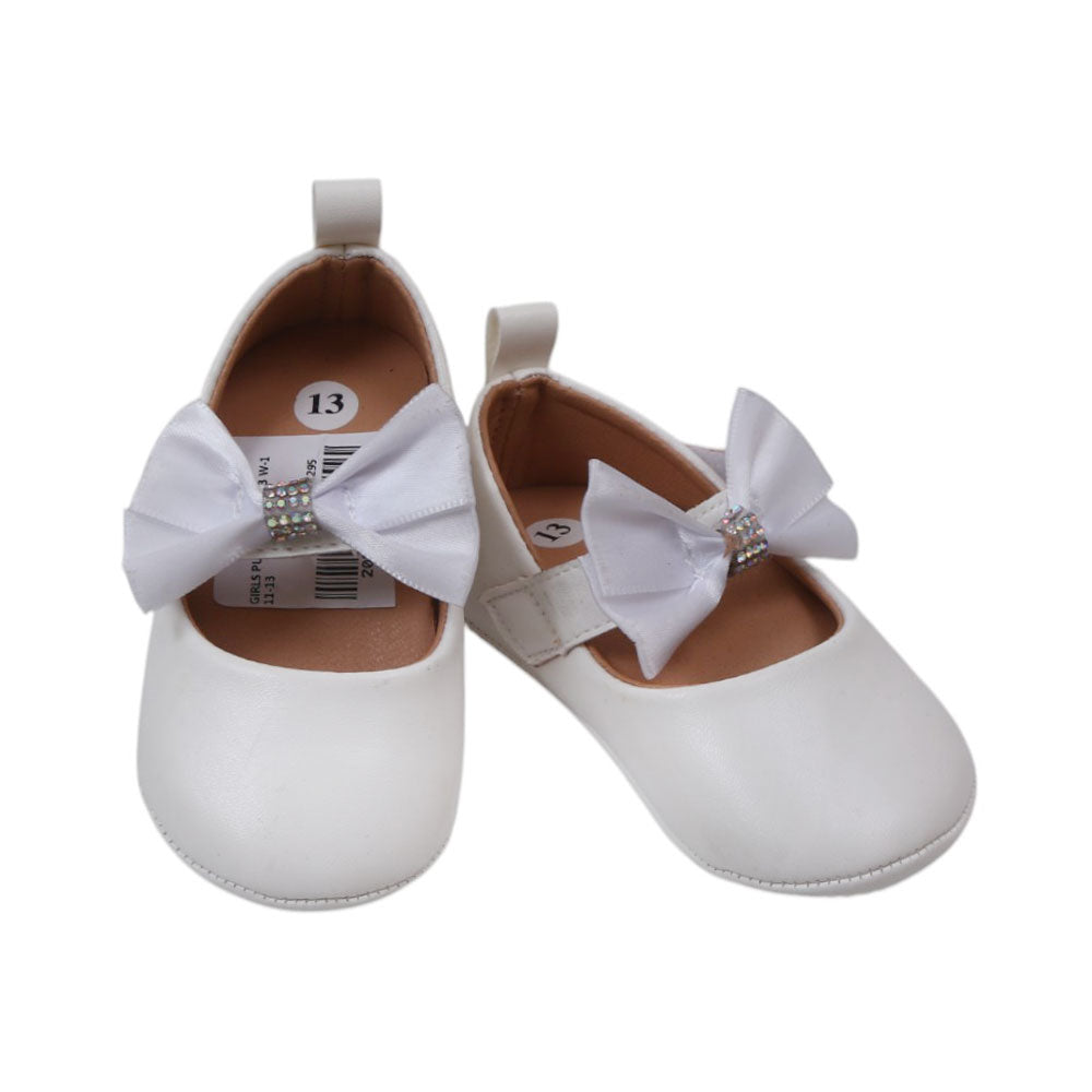 GIRLS PUMPS WHITE 13 W-1 11-13