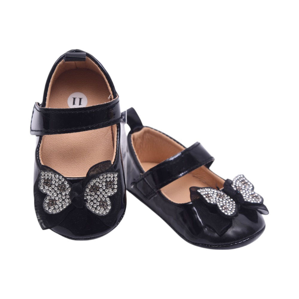 GIRLS PUMPS BLACK 11 W-2 11-13