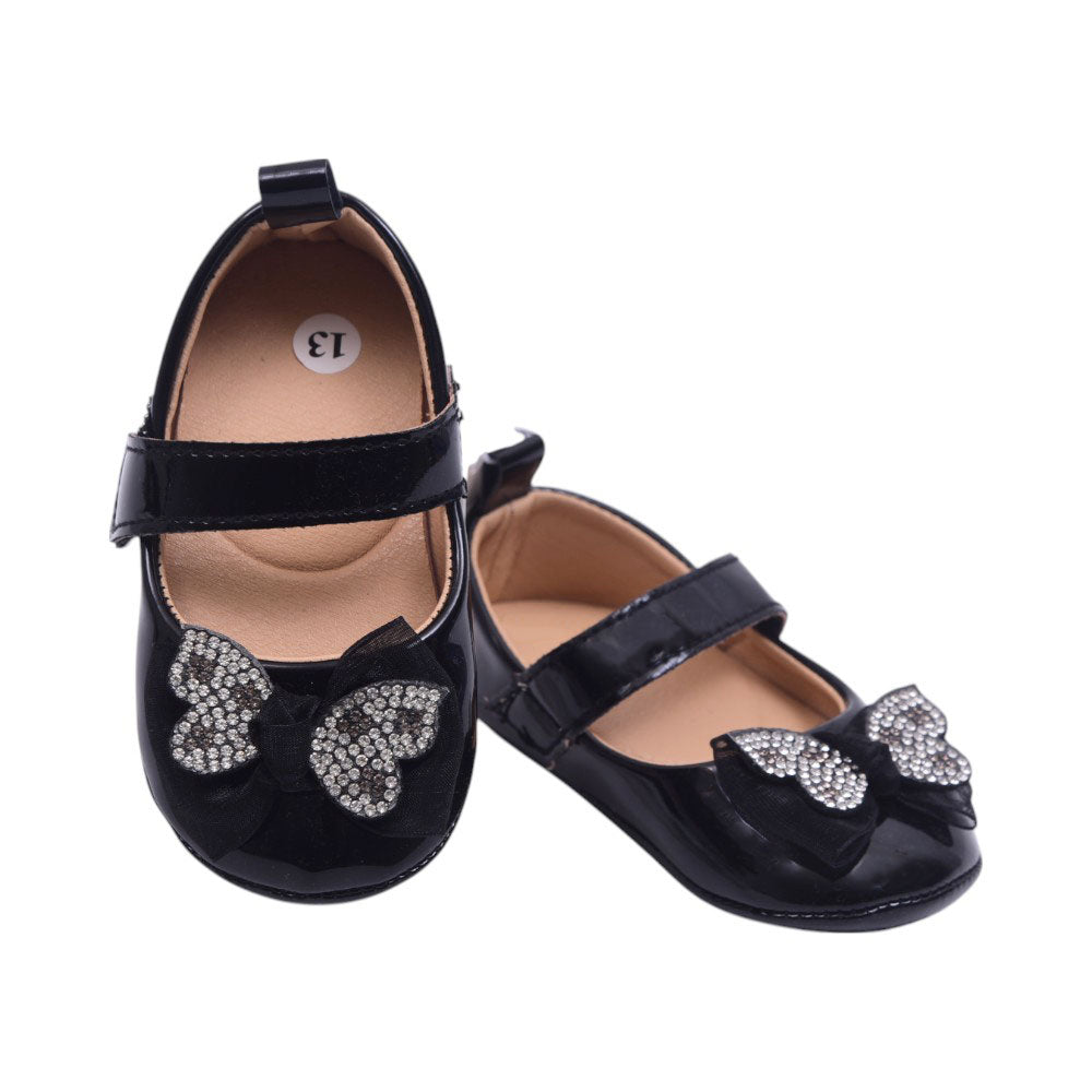 GIRLS PUMPS BLACK 13 W-2 11-13