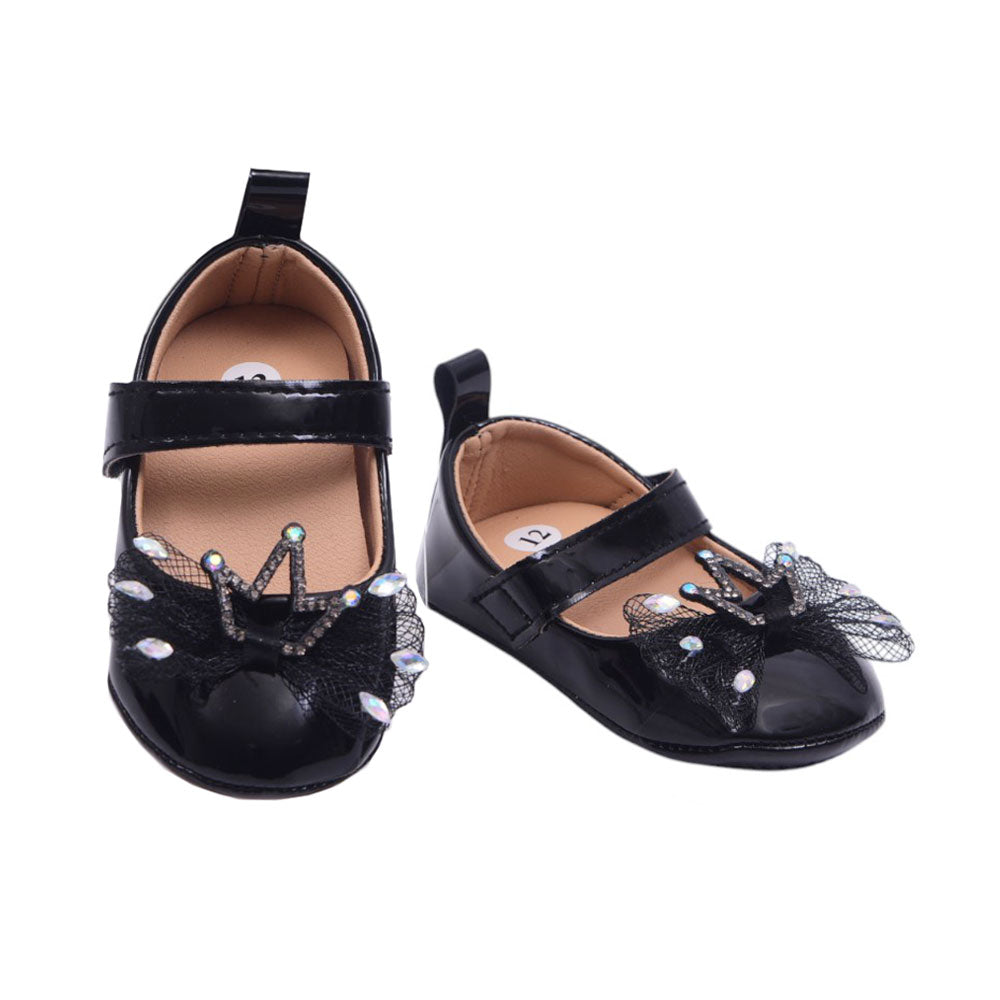 GIRLS PUMPS BLACK 12 W-3 11-13