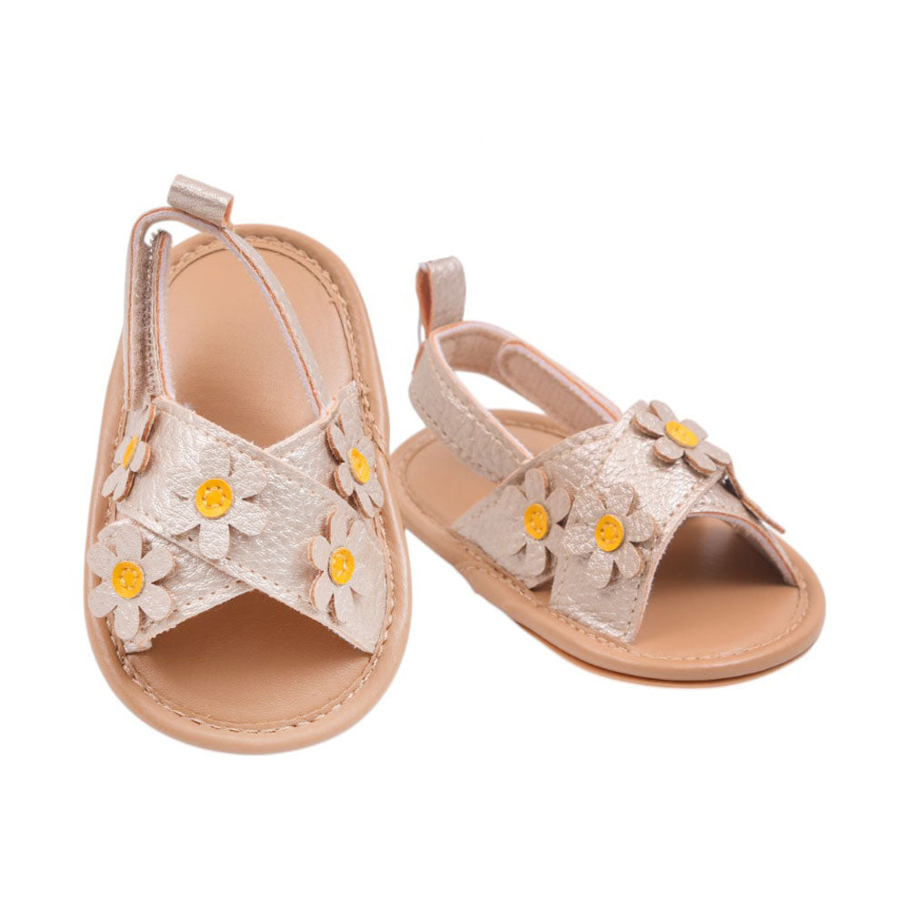 GIRLS SANDAL 11 BEIGE W-4 11-13 Y.T