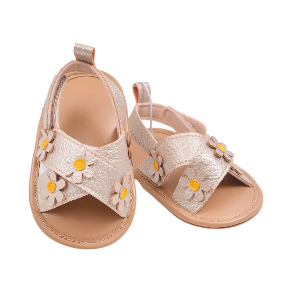 GIRLS SANDAL 12 BEIGE W-4 11-13 Y.T