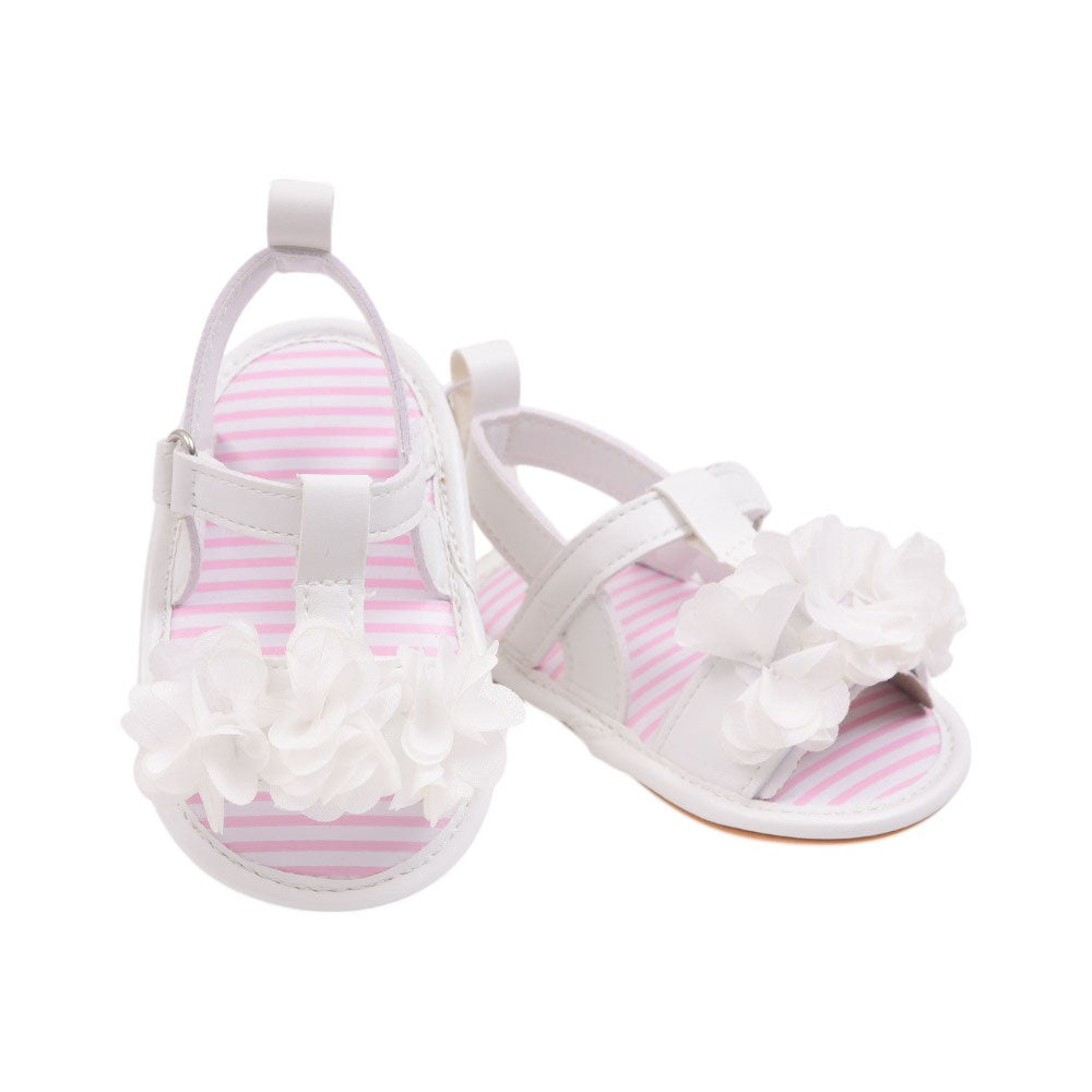 GIRLS SANDAL 12 WHITE W-5 11-13 Y.T