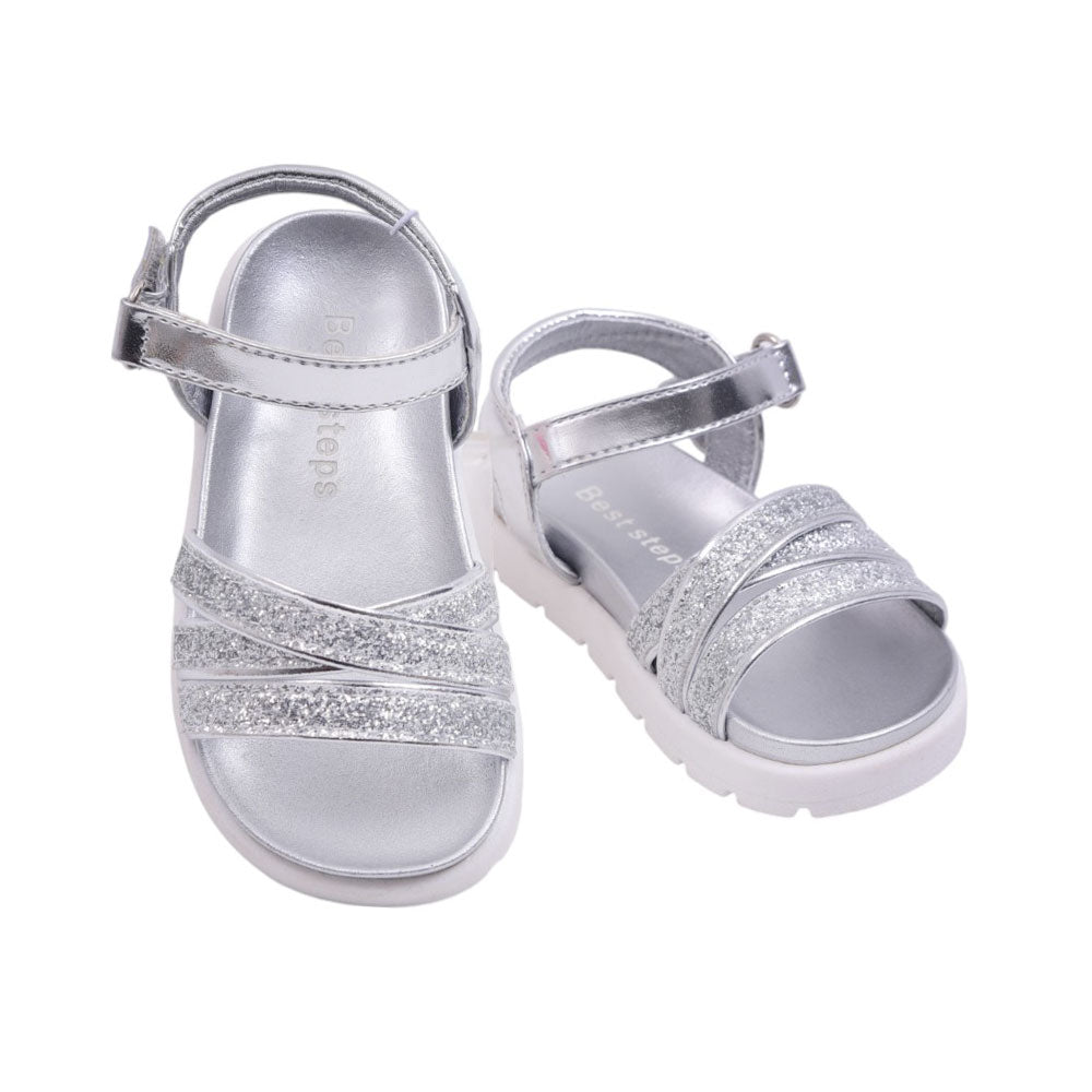 GIRLS SANDAL 21 SILVER 1950-20 21-26