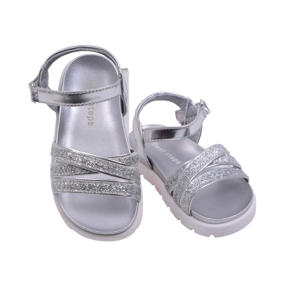 GIRLS SANDAL 23 SILVER 1950-20 21-26