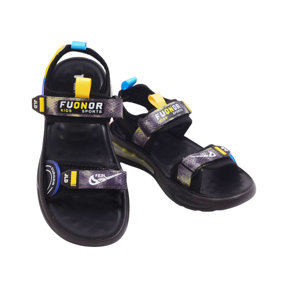 BOYS SANDAL 36 YELLOW-BLACK B2408 32-37