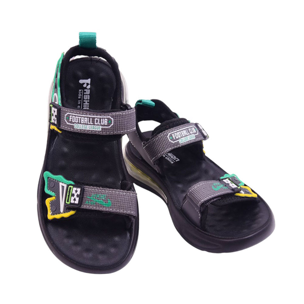 BOYS SANDAL 33 GREEN-GREY B2412 32-37
