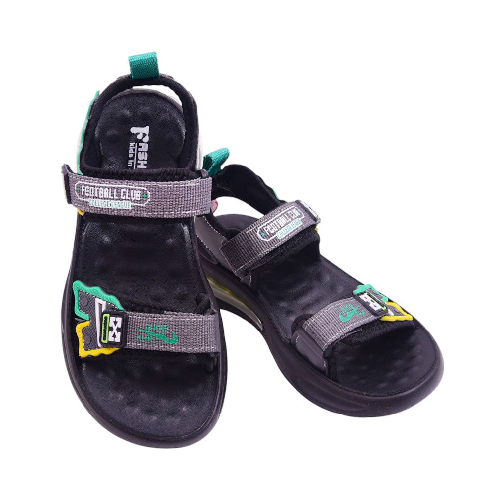BOYS SANDAL 34 GREEN-GREY B2412 32-37