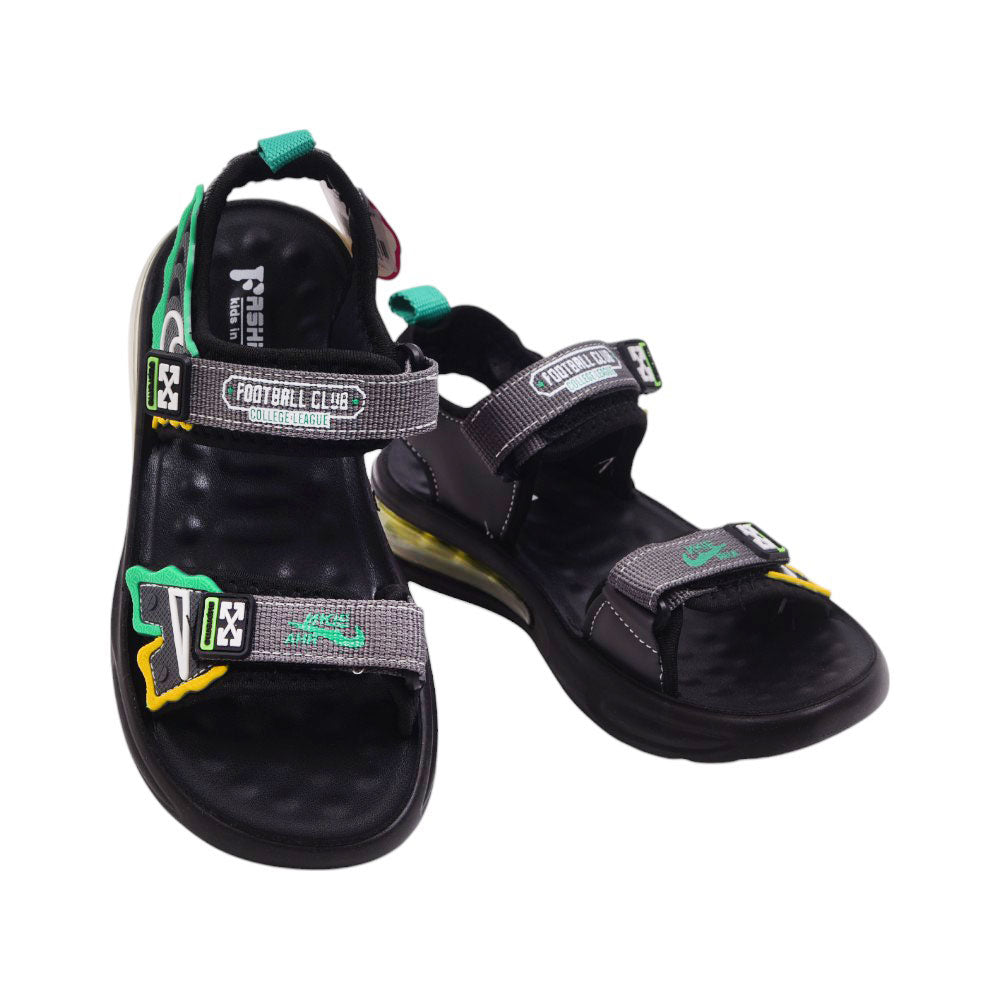 BOYS SANDAL 36 GREEN-GREY B2412 32-37
