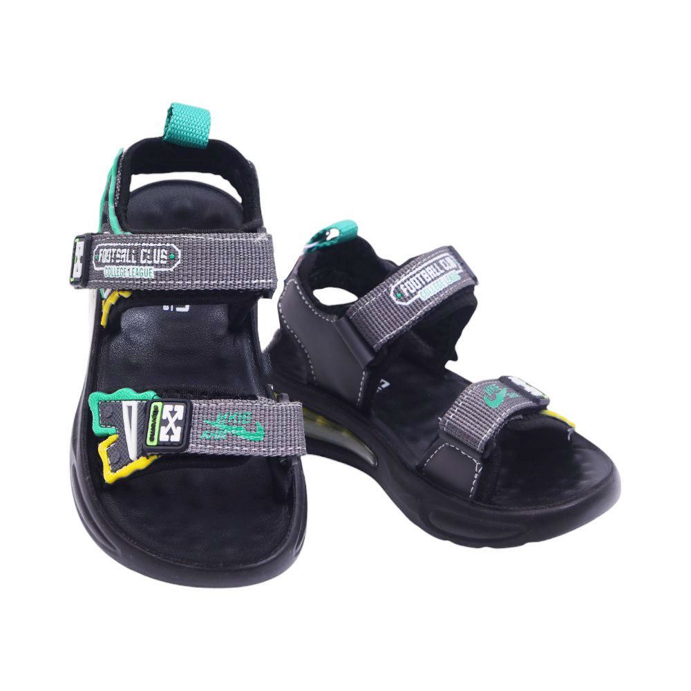 BOYS SANDAL 28 GREEN-GREY A2412 27-32