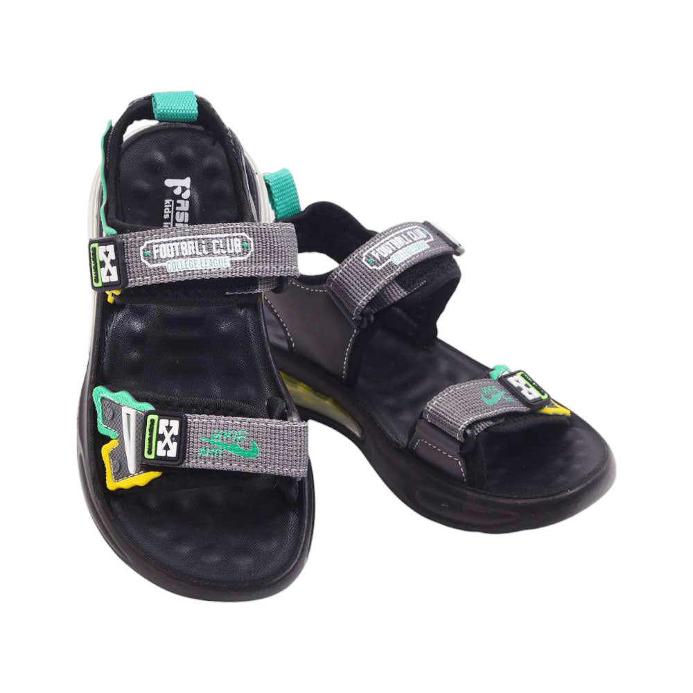 BOYS SANDAL 31 GREEN-GREY A2412 27-32