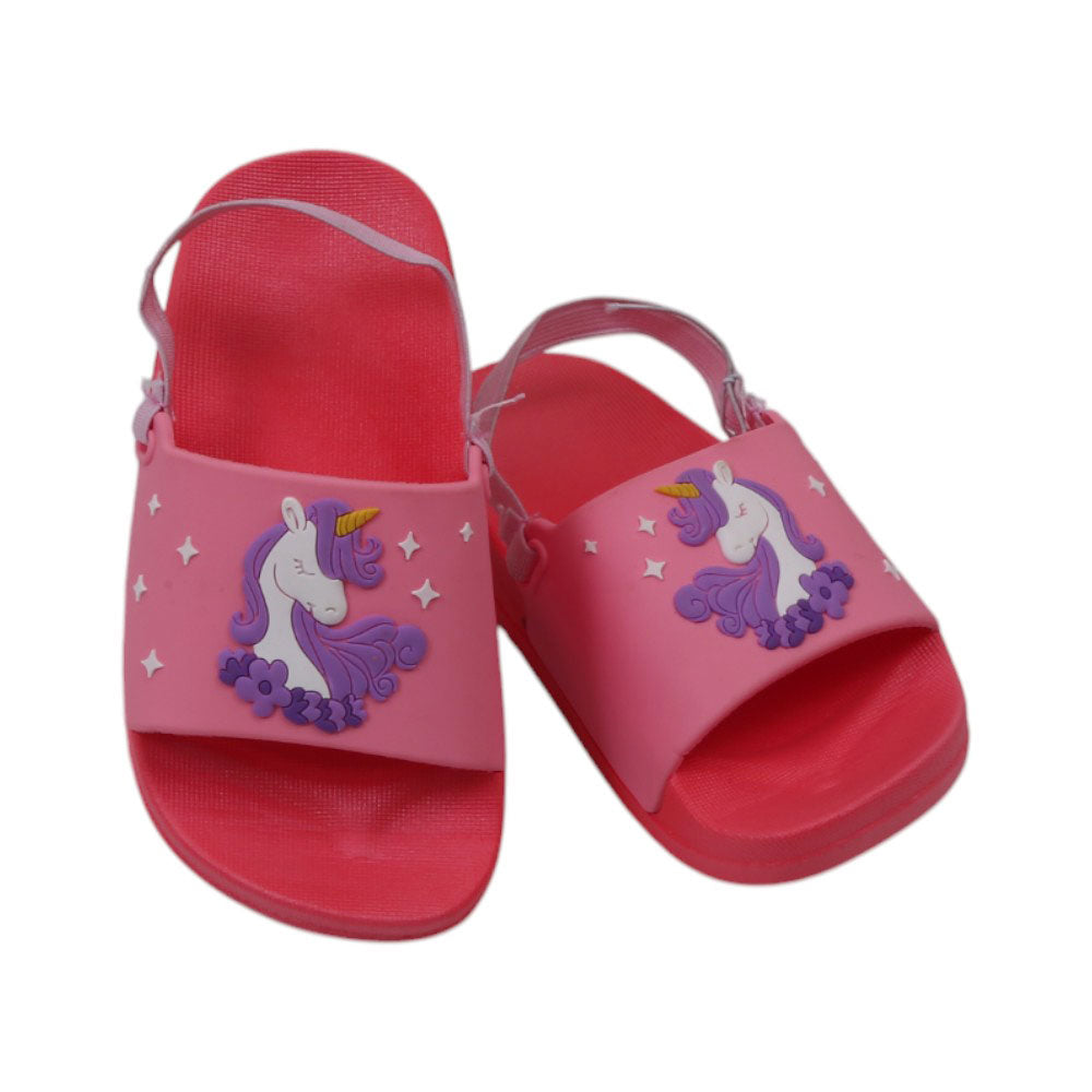 GIRLS SLIPPER BACK STRAP 20-21 D-PINK WY9067 18-23