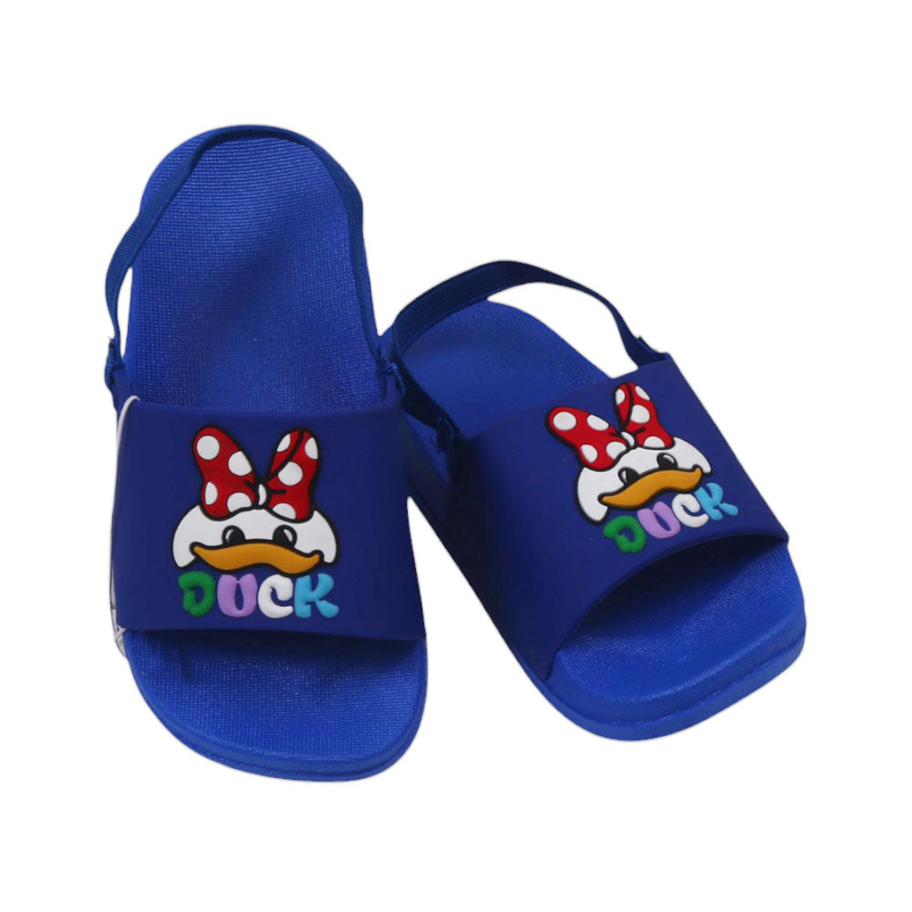 BOYS SLIPPER BACK STRAP 22-23 BLUE WY7082 18-23