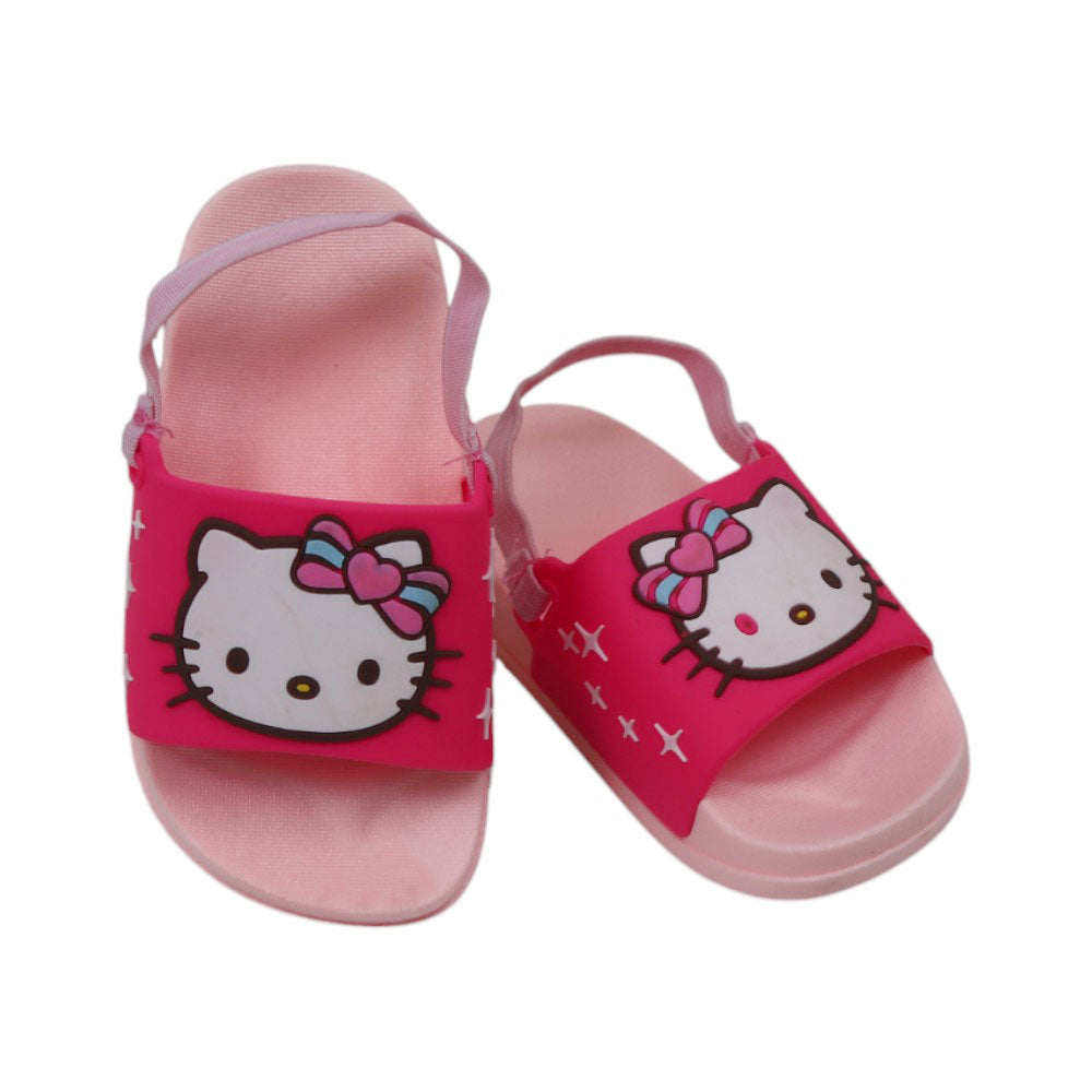 GIRLS SLIPPER BACK STRAP 18-19 PINK WY7062 18-23