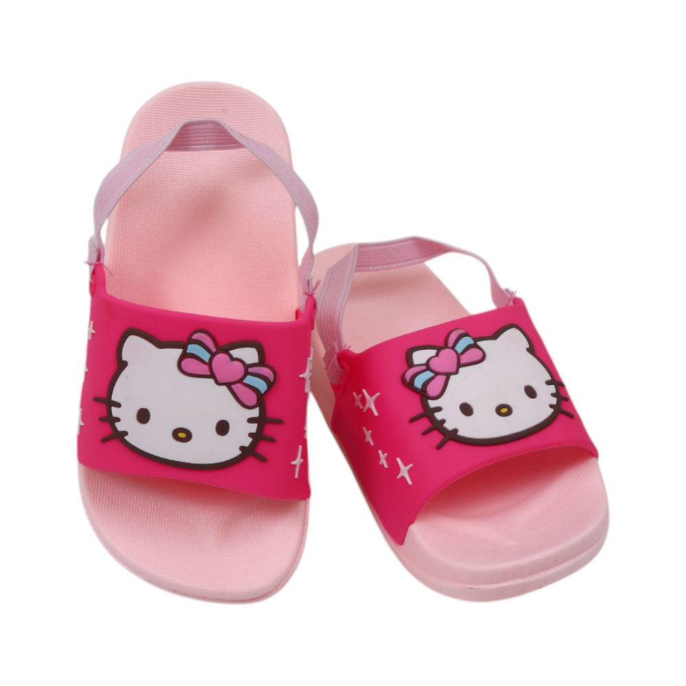 GIRLS SLIPPER BACK STRAP 22-23 PINK WY7062 18-23