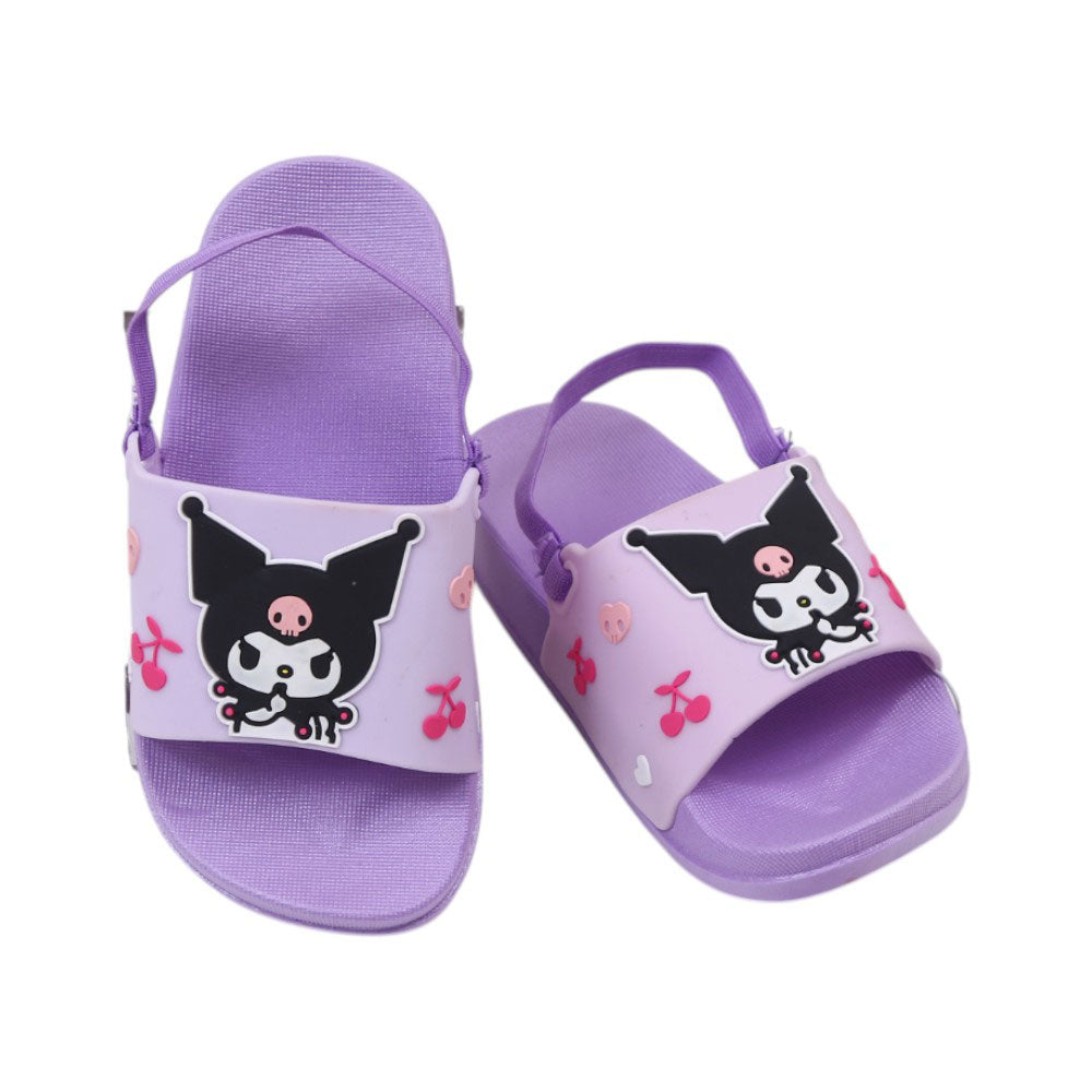 GIRLS SLIPPER BACK STRAP 22-23 PURPLE WY7131 18-23