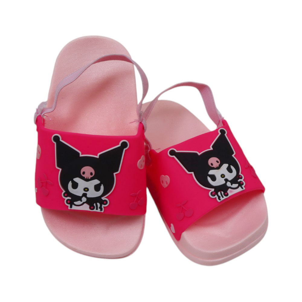 GIRLS SLIPPER BACK STRAP 18-19 PINK WY7131 18-23