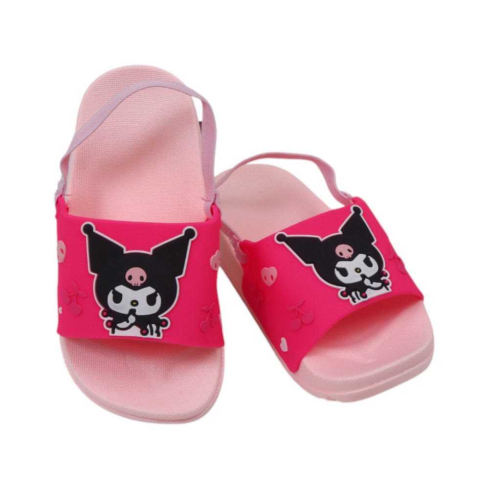 GIRLS SLIPPER BACK STRAP 22-23 PINK WY7131 18-23