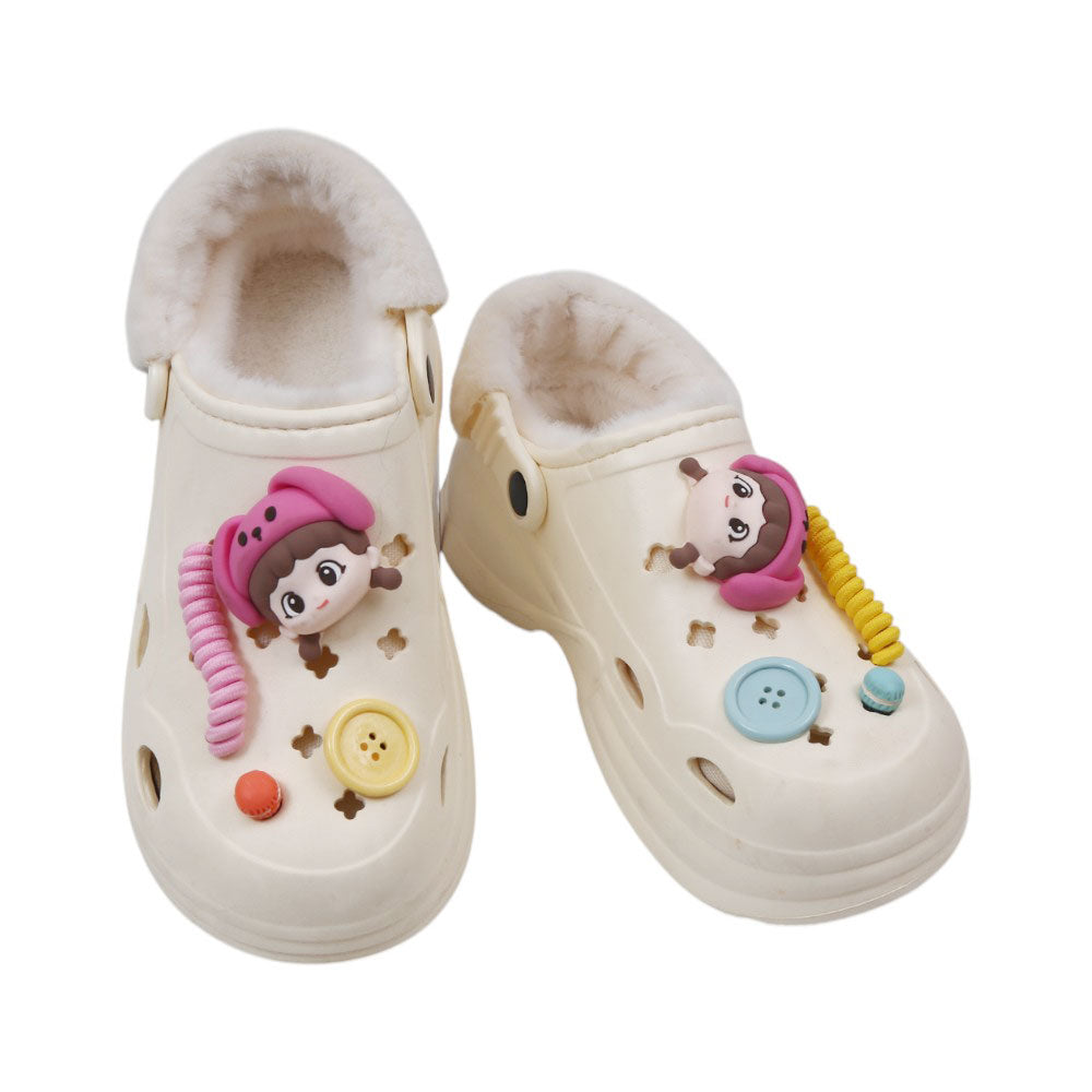 LADIES CARPET CROCK 37-38 IR-24 WHITE 9956-8 35-40