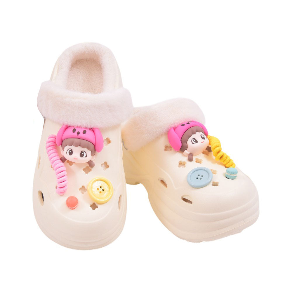LADIES CARPET CROCK 35-36 IR-24 WHITE 9956-8 35-40
