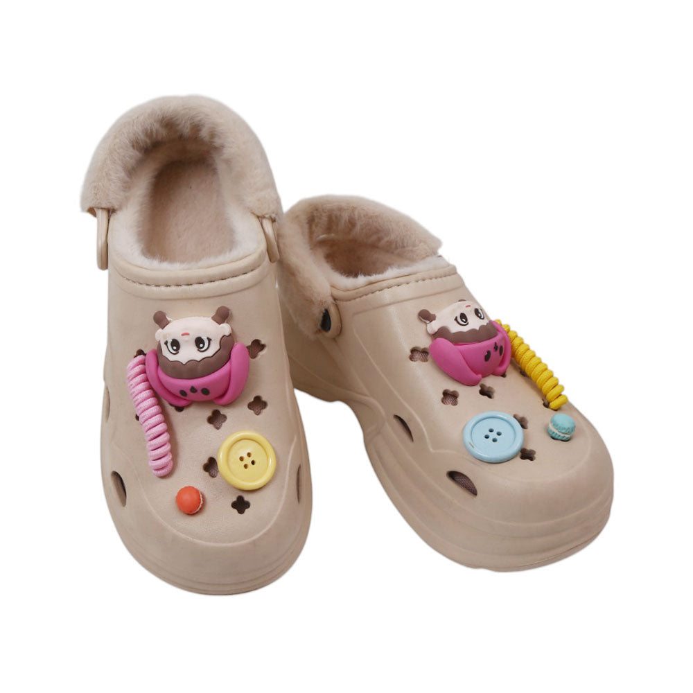 LADIES CARPET CROCK 37-38 IR-24 BEIGE 9956-8 35-40