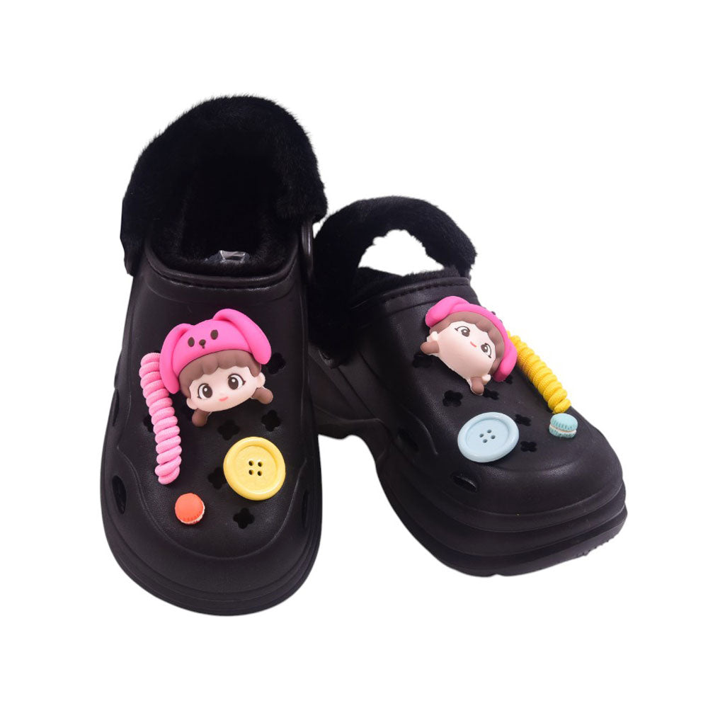 LADIES CARPET CROCK 35-36 IR-24 BLACK 9956-8 35-40