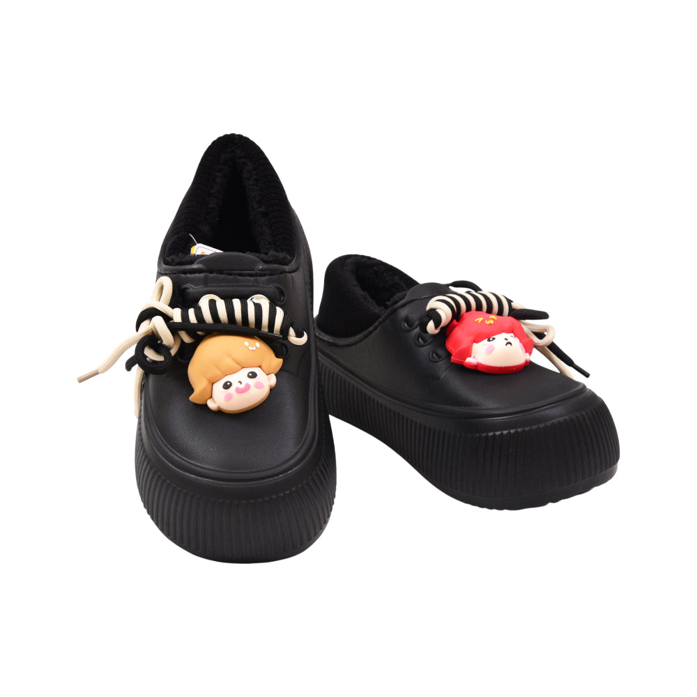 LADIES CARPET SHOES 40-41 IR-24 BLACK 5519-1 36-41