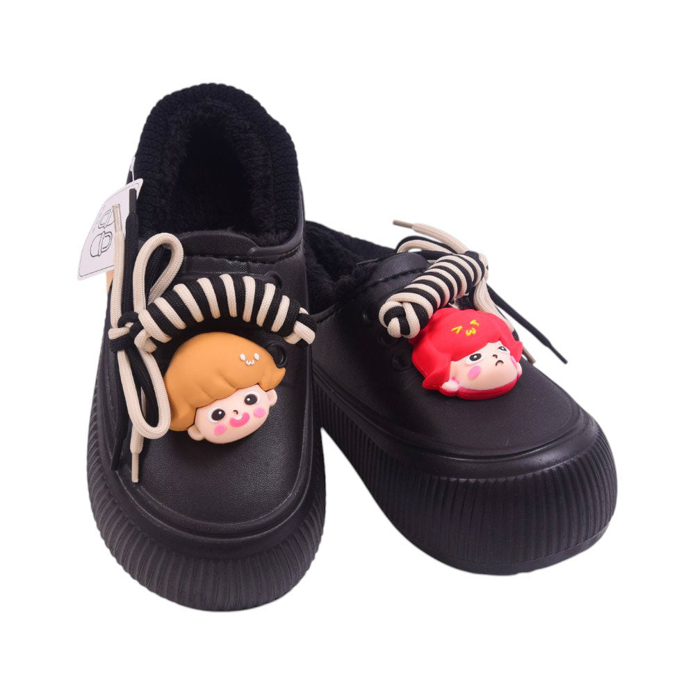LADIES CARPET SHOES 36-37 IR-24 BLACK 5519-1 36-41