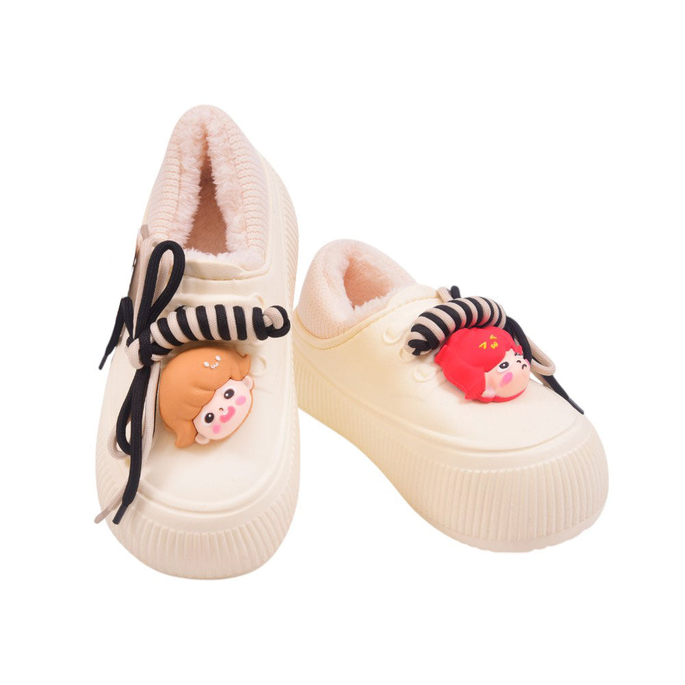 LADIES CARPET SHOES 36-37 IR-24 WHITE 5519-1 36-41