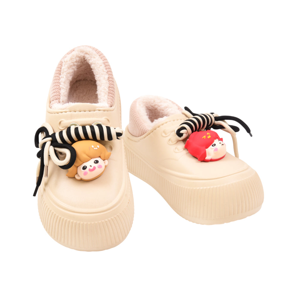 LADIES CARPET SHOES 38-39 IR-24 BEIGE 5519-1 36-41