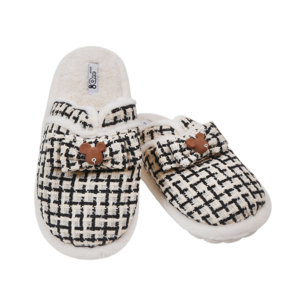 LADIES CARPET SLIPPER 40-41 IR-24 BLACK 2599 36-41