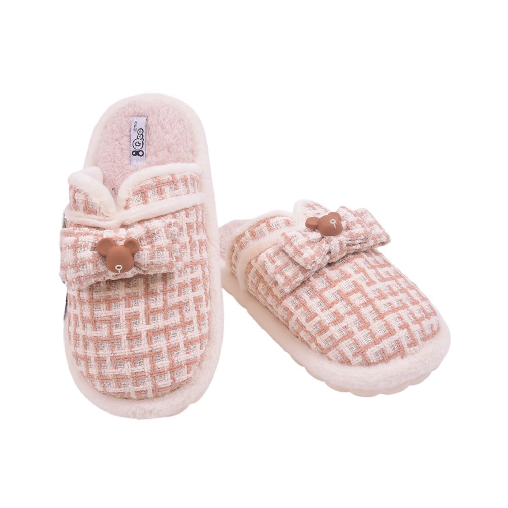 LADIES CARPET SLIPPER 38-39 IR-24 BROWN 2599 36-41