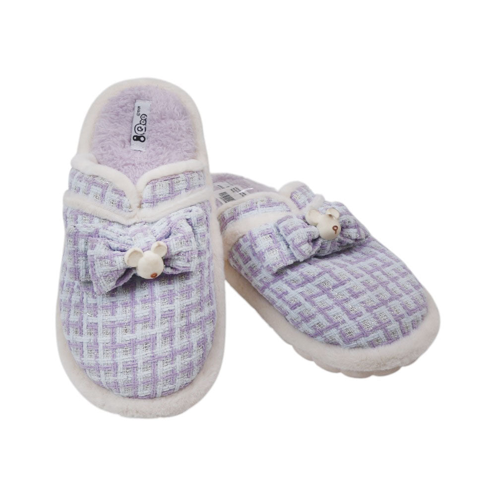 LADIES CARPET SLIPPER 38-39 IR-24 PURPLE 2599 36-41