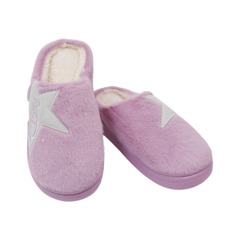 LADIES CARPET SLIPPER 40-41 IR-24 PURPLE 5578 36-41
