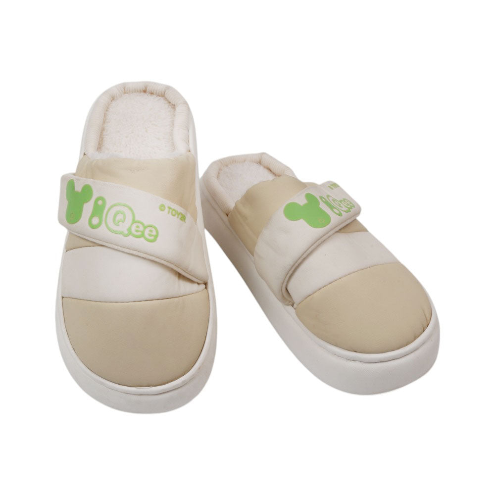 LADIES CARPET SLIPPER 40-41 IR-24 CREAM 2587 36-41