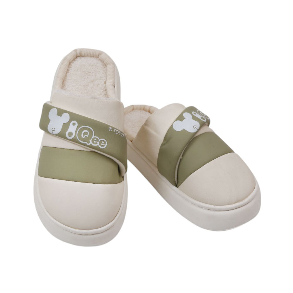 LADIES CARPET SLIPPER 40-41 IR-24 GREEN 2587 36-41