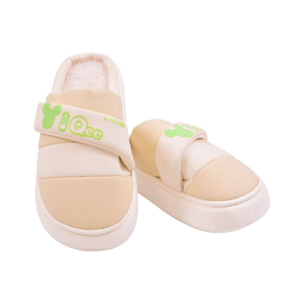 LADIES CARPET SLIPPER 38-39 IR-24 CREAM 2587 36-41