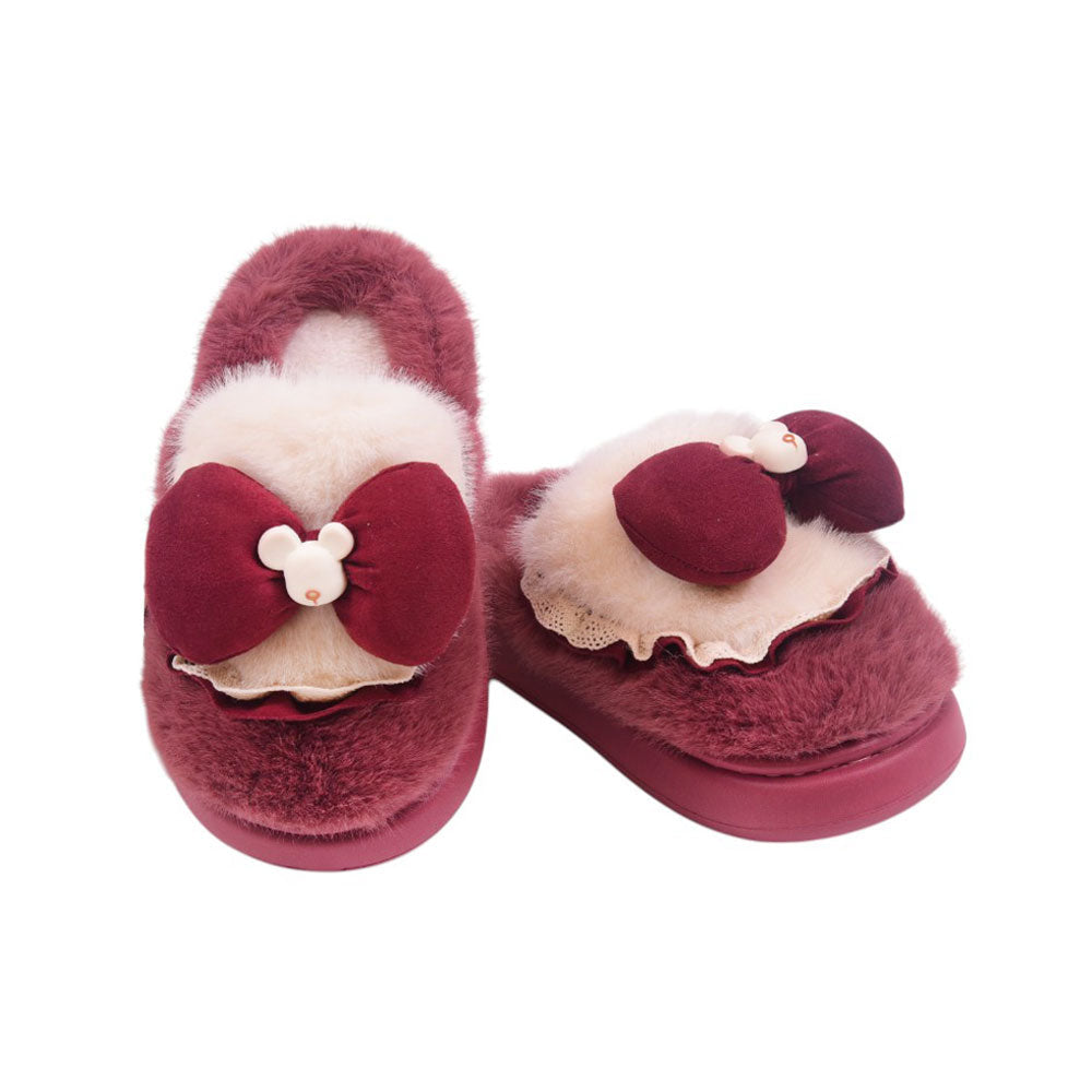 GIRLS CARPET SLIPPER 30-31 IR-24 RED 2609 28-33