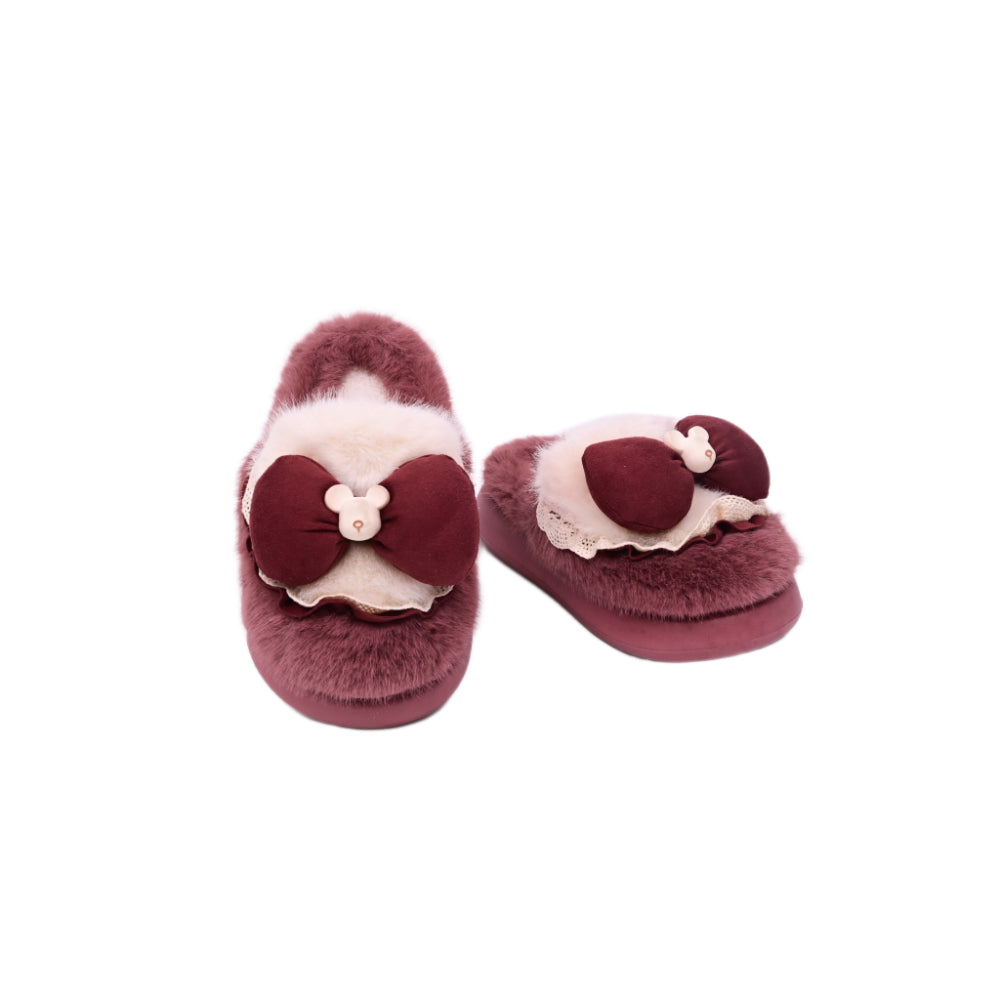 GIRLS CARPET SLIPPER IR-24 RED 2609 28-33
