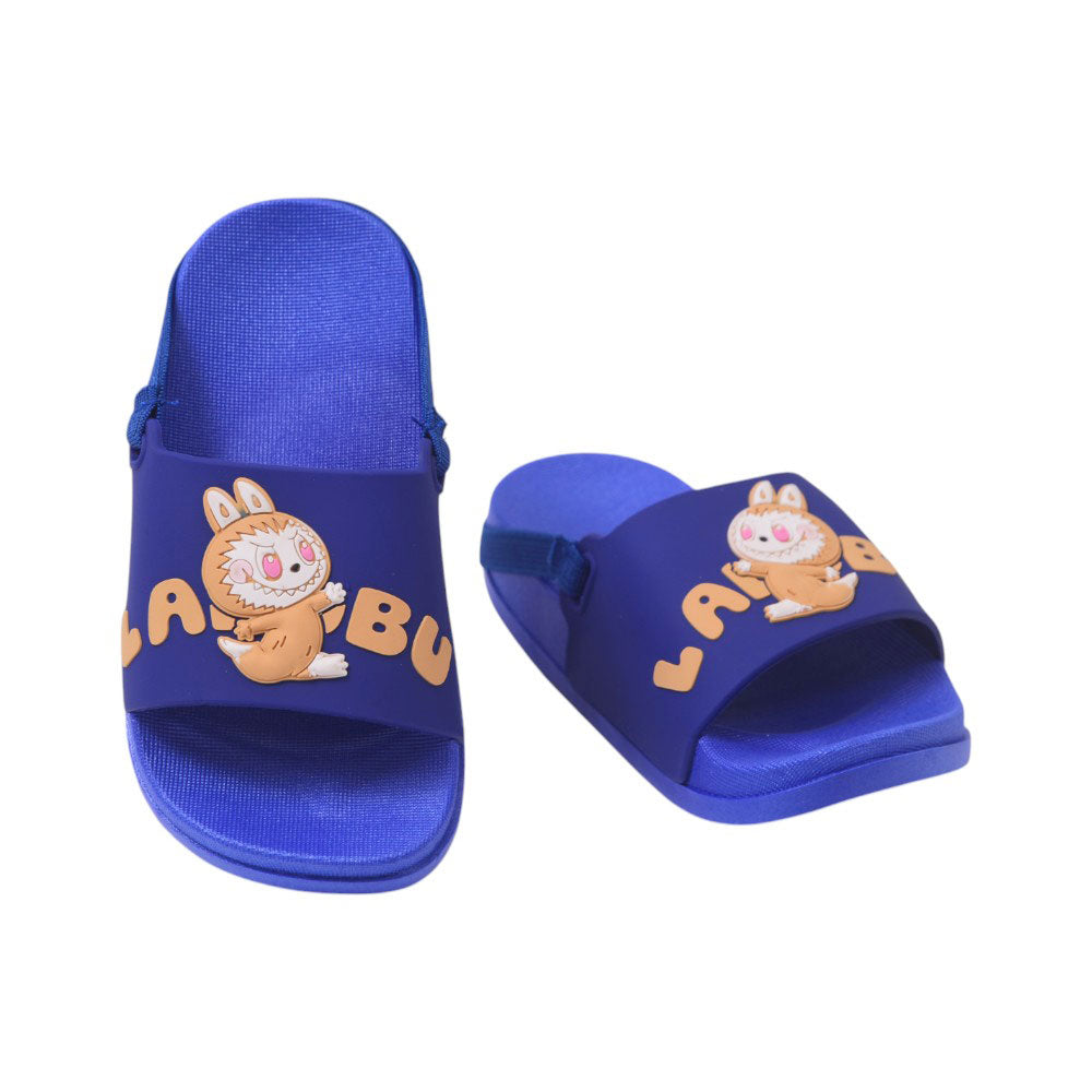 GIRLS SLIPPER BACK STRAP 20-21 BLUE WY-7139 18-23