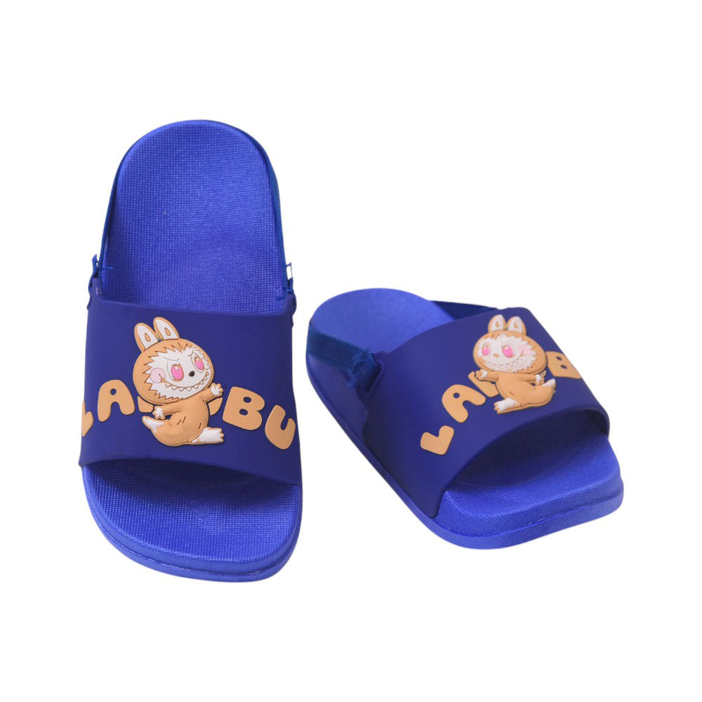 GIRLS SLIPPER BACK STRAP 22-23 BLUE WY-7139 18-23