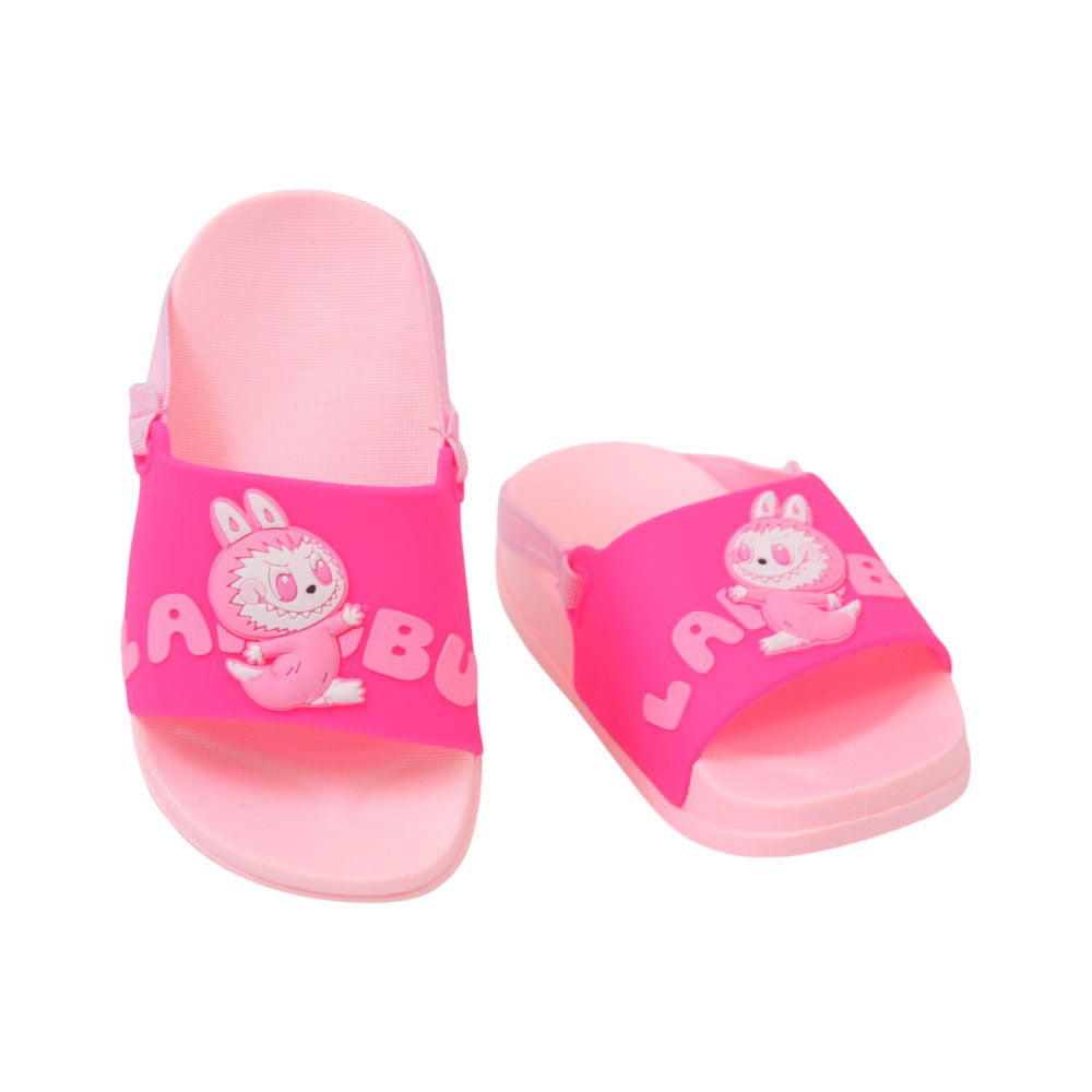 GIRLS SLIPPER BACK STRAP 18-19 PINK WY-7139 18-23