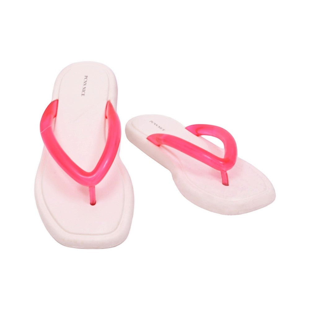 LADIES FLIPFLOP RED-WHITE Z101 36-41