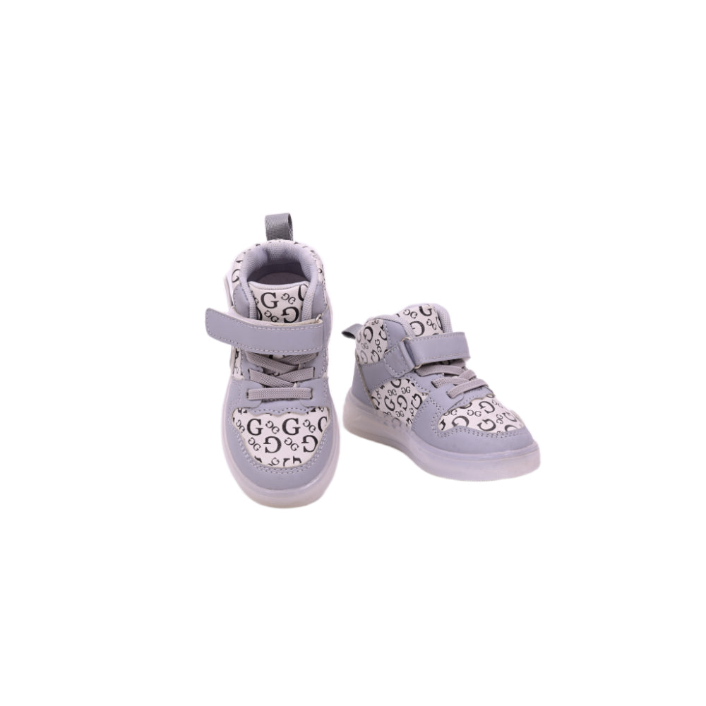BOYS LONG SHOES IR GREY A-25-1 22-26
