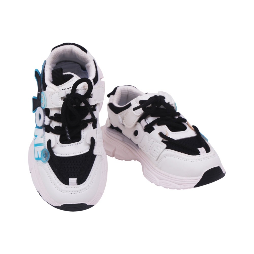 BOYS JOGGER IR 32 WHITE/BLACK C9811 29-34