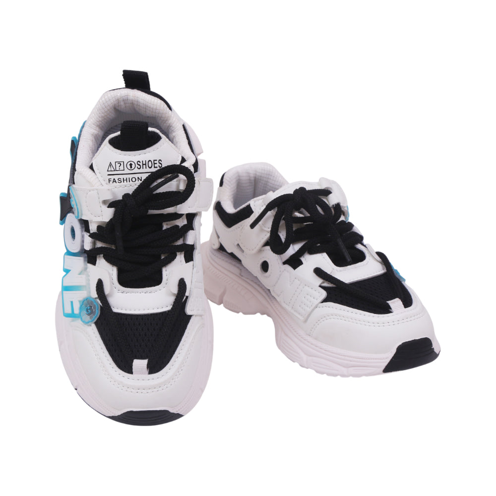 BOYS JOGGER IR 33 WHITE/BLACK C9811 29-34