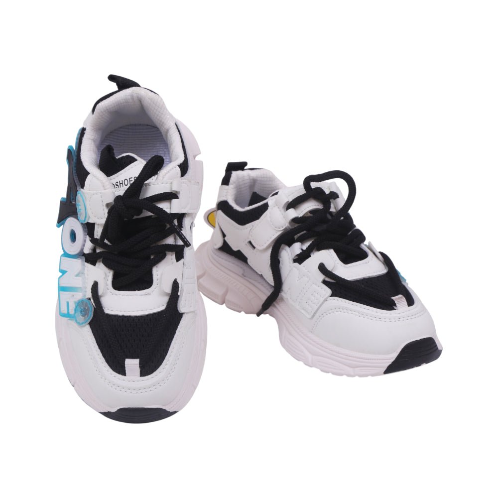 BOYS JOGGER IR 34 WHITE/BLACK C9811 29-34