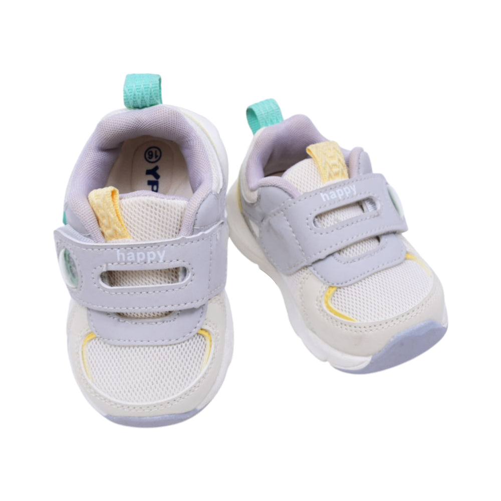 BOYS SHOES IR WHITE GREY E6018 16-20